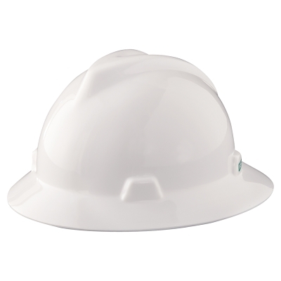 WHITE V-GARD SLOTTED HAT